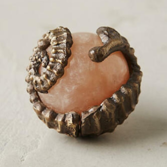 ANTHROPOLOGIE Seahorse Aquatic Resin Knob NWT - Picture 1 of 3
